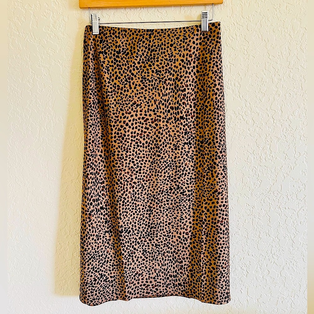 J Crew Leopard Skirt